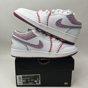 Nike Shoes Air Jordan 1 Retro Low GS SE “Knit/Light Bordeaux” 2023